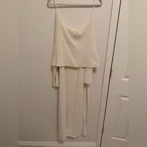 H&M Cream Of Shoulder Dress